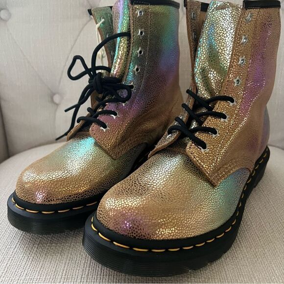 Dr Martens 1460 8 Eye Boot Sand Rainbow Ray EU 38 US 7 - Picture 6 of 7